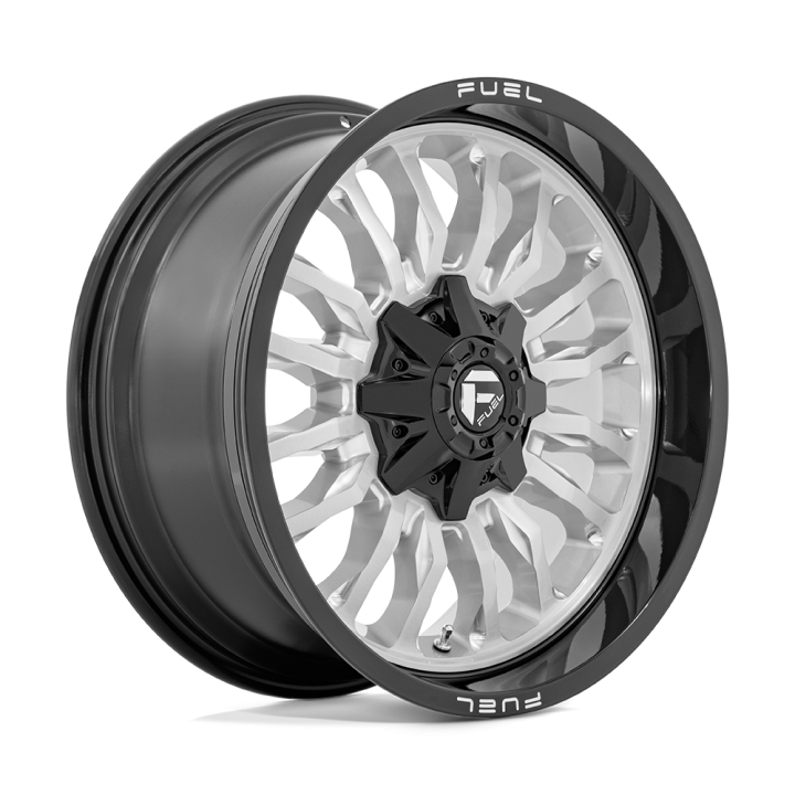 Felga aluminiowa D798 ARC Silver Brushed Face W/ Milled Black Lip FUEL