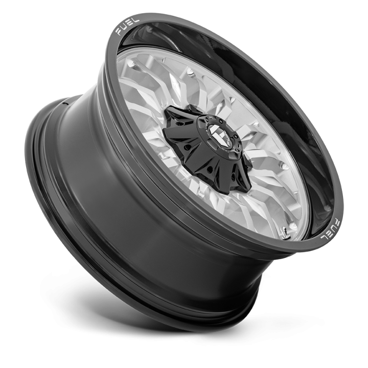 Felga aluminiowa D798 ARC Silver Brushed Face W/ Milled Black Lip FUEL - ujęcie 3