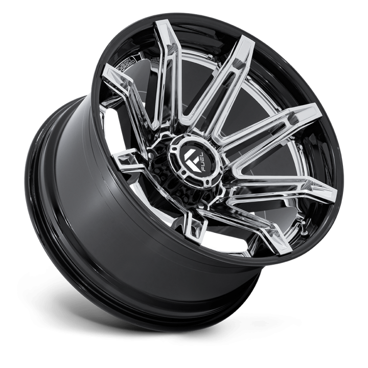 Felga aluminiowa FC401 BRAWL Chrome W/ Gloss Black Lip FUEL - ujęcie 2