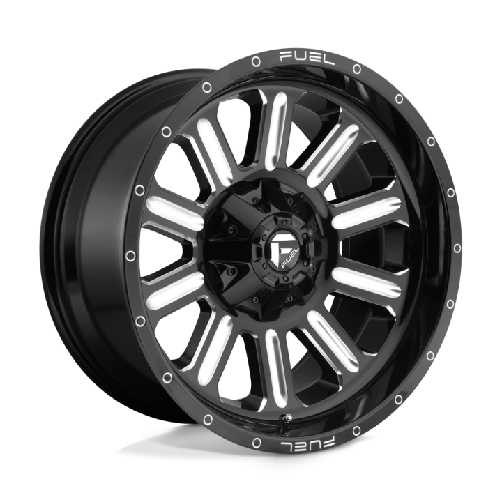 Felga aluminiowa D620 HARDLINE Gloss Black Milled FUEL