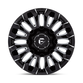 Felga aluminiowa D828 QUAKE Gloss Black Milled FUEL - ujęcie 2