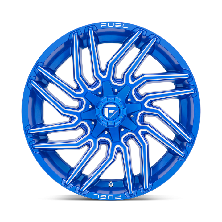 Felga aluminiowa D774 TYPHOON Anodized Blue Milled FUEL - ujęcie 2