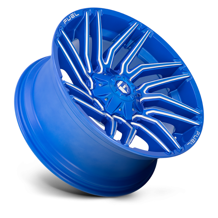 Felga aluminiowa D774 TYPHOON Anodized Blue Milled FUEL - ujęcie 3