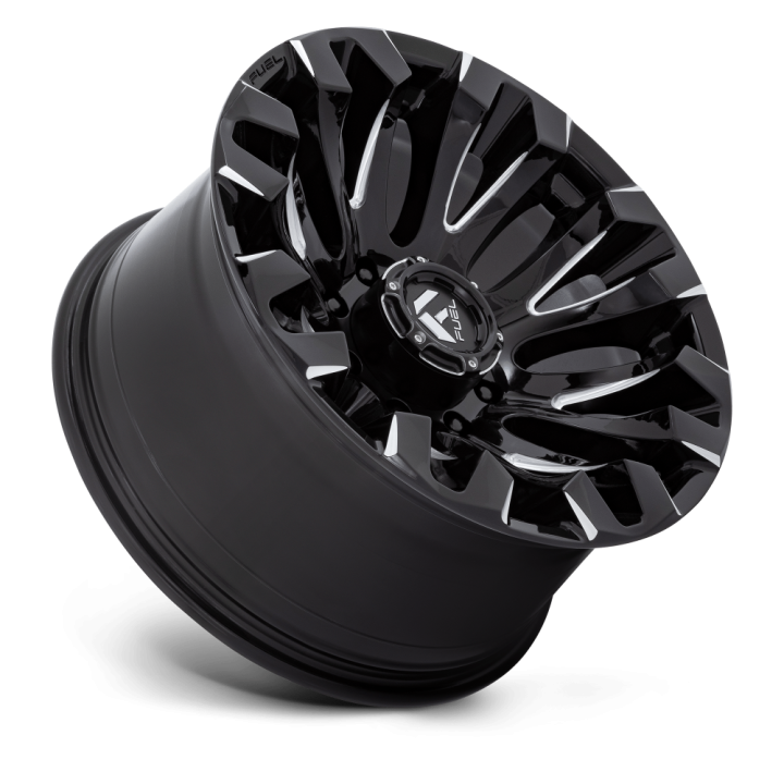 Felga aluminiowa D828 QUAKE Gloss Black Milled FUEL - ujęcie 3