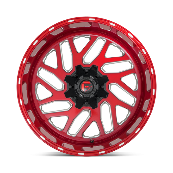 Felga aluminiowa D691 TRITON Candy Red Milled FUEL - ujęcie 3