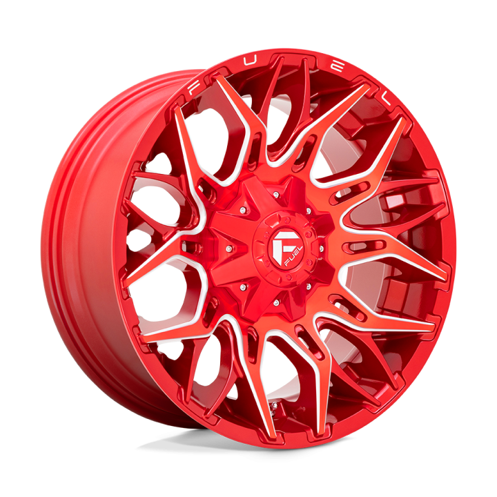 Felga aluminiowa D771 TWITCH Candy Red Milled FUEL