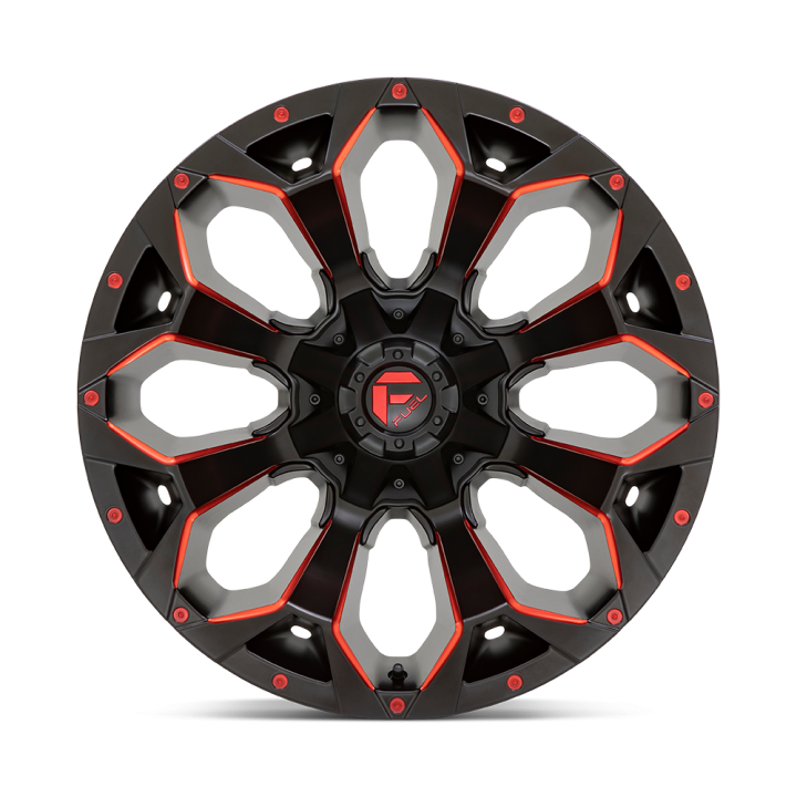 Felga aluminiowa D787 ASSAULT Matte Black Red Milled FUEL - ujęcie 2