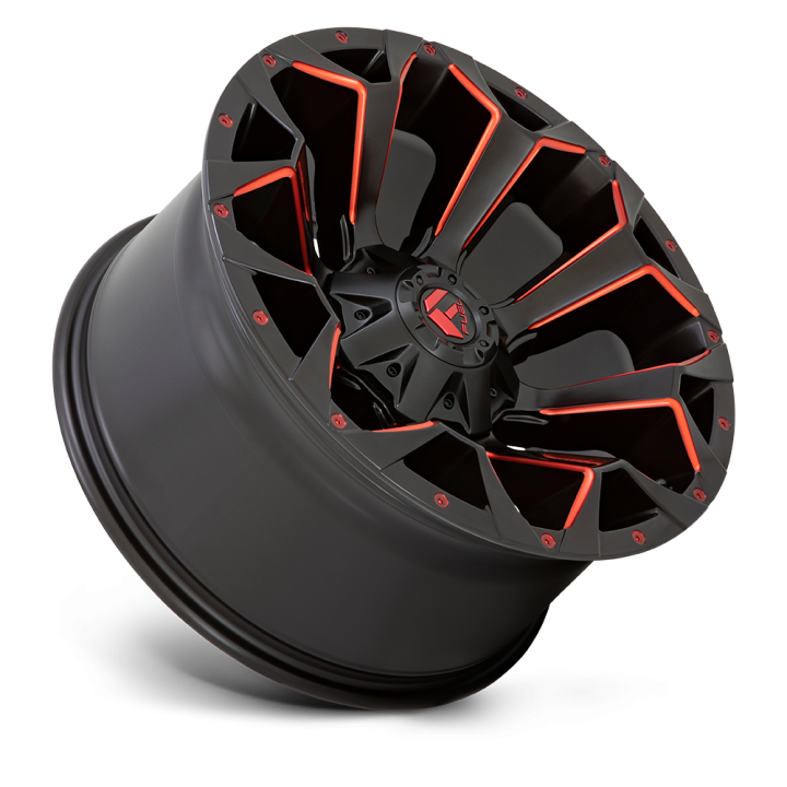 Felga aluminiowa D787 ASSAULT Matte Black Red Milled FUEL - ujęcie 3