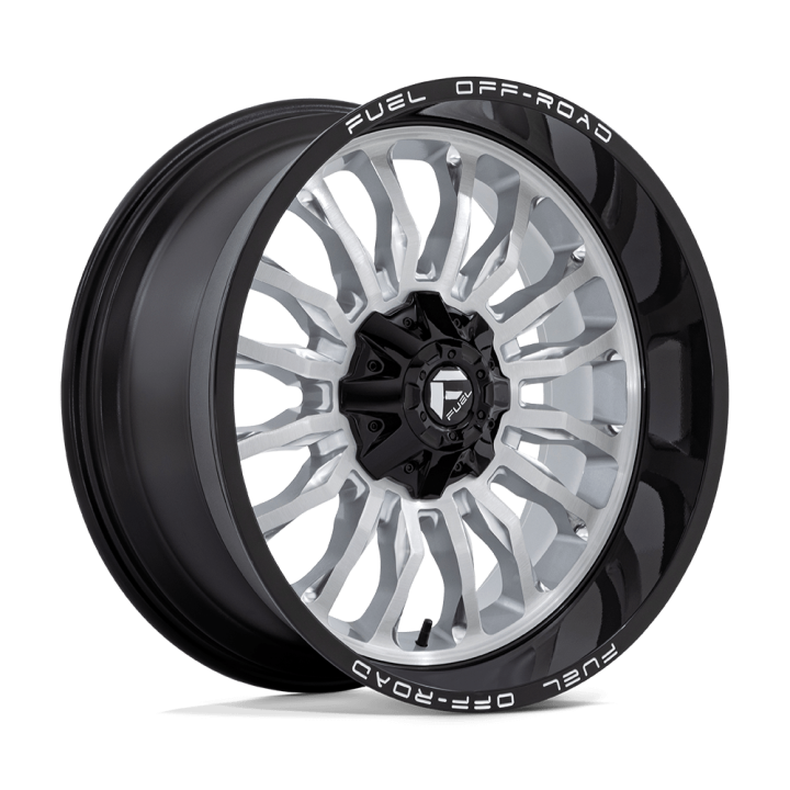 Felga aluminiowa D798 ARC Silver Brushed Face W/ Milled Black Lip FUEL