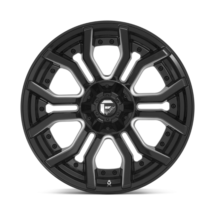 Felga aluminiowa D711 RAGE Gloss Black Milled FUEL - ujęcie 2