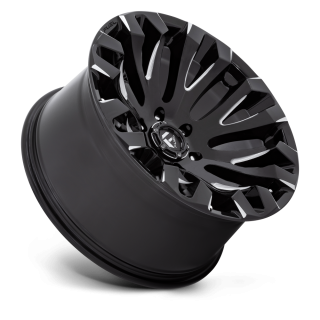Felga aluminiowa D828 QUAKE Gloss Black Milled FUEL - ujęcie 2