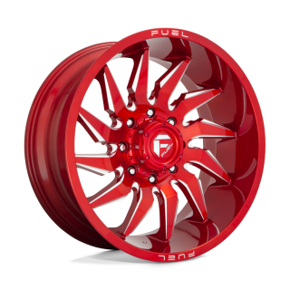 Felga aluminiowa D745 SABER Candy Red Milled FUEL
