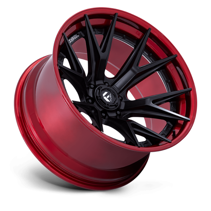 Felga aluminiowa FC402 CATALYST Matte Black W/ Candy Red Lip FUEL - ujęcie 3
