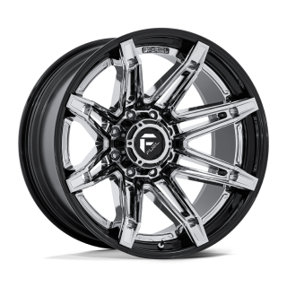 Felga aluminiowa FC401 BRAWL Chrome W/ Gloss Black Lip FUEL