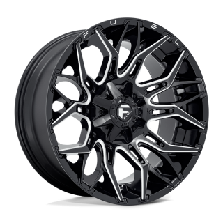 Felga aluminiowa D769 TWITCH Glossy Black Milled FUEL