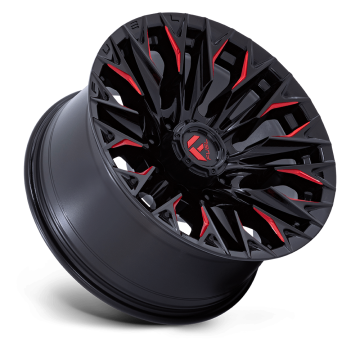 Felga aluminiowa D823 FLAME Gloss Black Milled W/ Candy Red FUEL - ujęcie 2