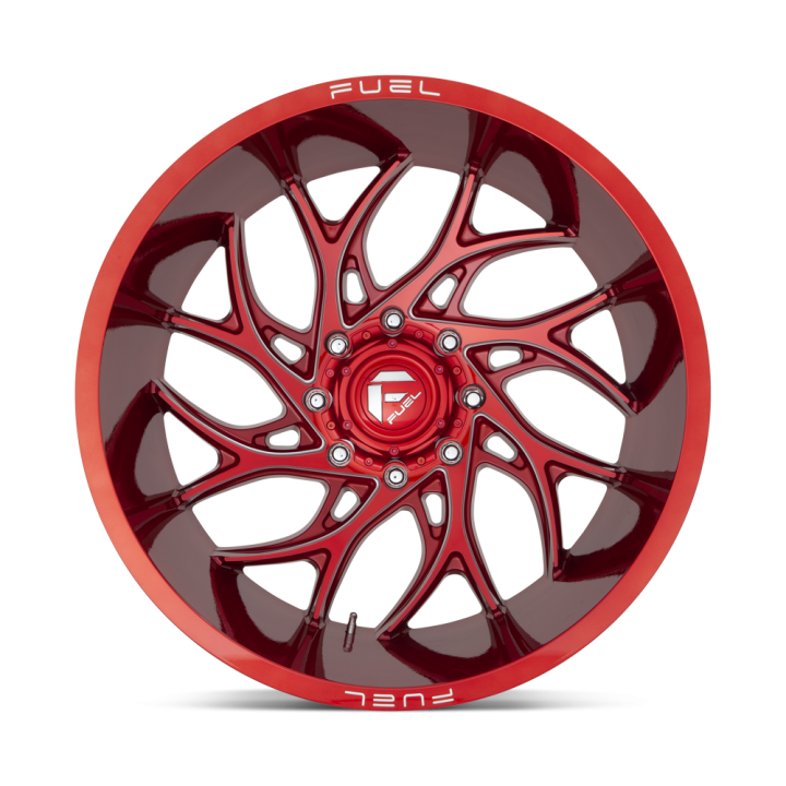 Felga aluminiowa D742 RUNNER Candy Red Milled FUEL - ujęcie 3