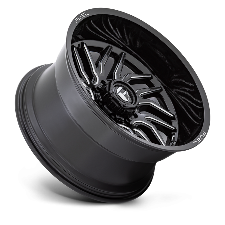 Felga aluminiowa D807 HURRICANE Gloss Black Milled FUEL - ujęcie 3