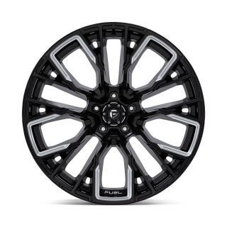 Felga aluminiowa D849 REBAR Gloss Black Milled FUEL - ujęcie 2