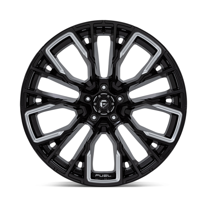 Felga aluminiowa D849 REBAR Gloss Black Milled FUEL - ujęcie 2