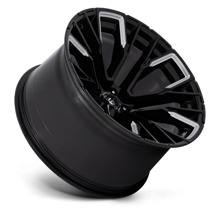 Felga aluminiowa D849 REBAR Gloss Black Milled FUEL - ujęcie 3