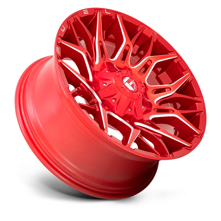 Felga aluminiowa D771 TWITCH Candy Red Milled FUEL - ujęcie 2