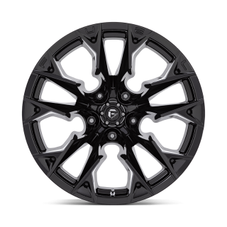 Felga aluminiowa D803 FLAME Gloss Black Milled FUEL - ujęcie 2