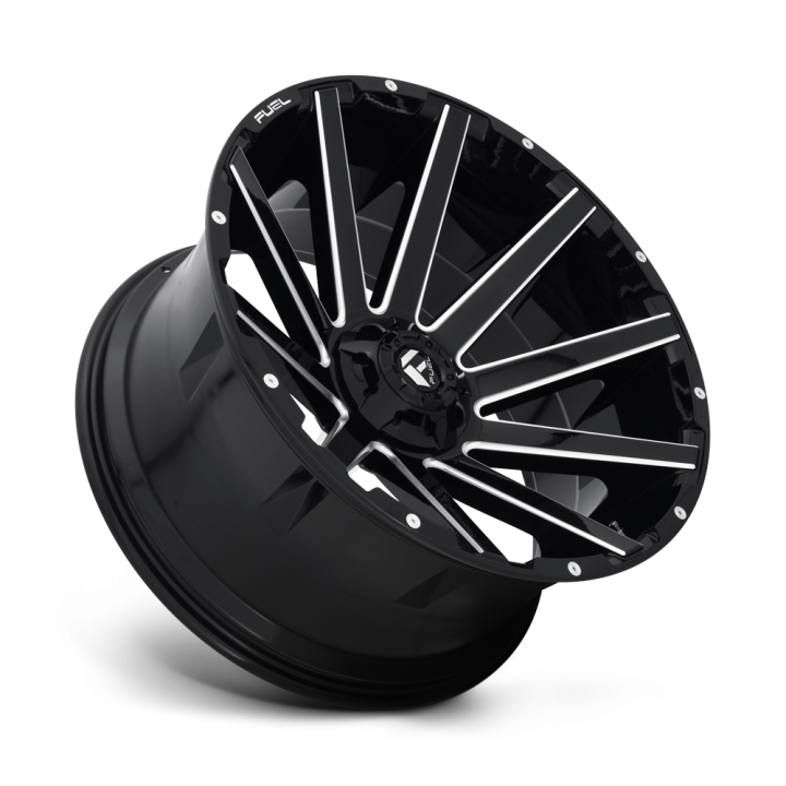 Felga aluminiowa D615 CONTRA Gloss Black Milled FUEL - ujęcie 3