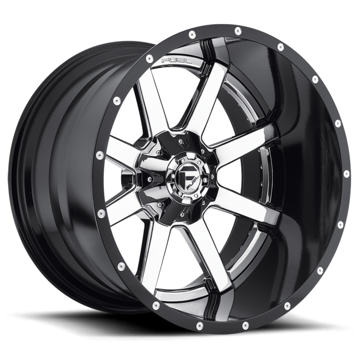 Felga aluminiowa D260 MAVERICK Chrome Plated Gloss Black Lip FUEL