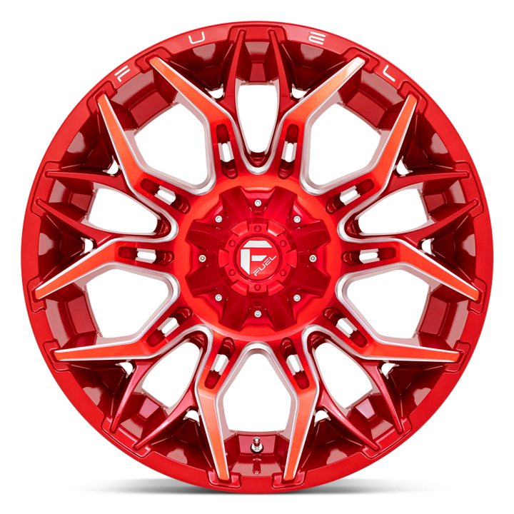 Felga aluminiowa D771 TWITCH Candy Red Milled FUEL - ujęcie 2
