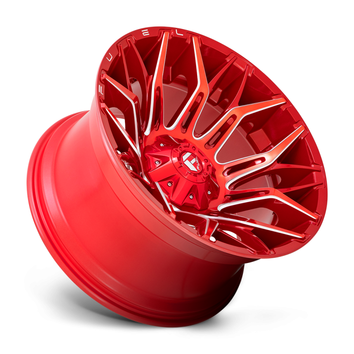Felga aluminiowa D771 TWITCH Candy Red Milled FUEL - ujęcie 3