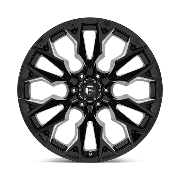 Felga aluminiowa D803 FLAME Gloss Black Milled FUEL - ujęcie 3