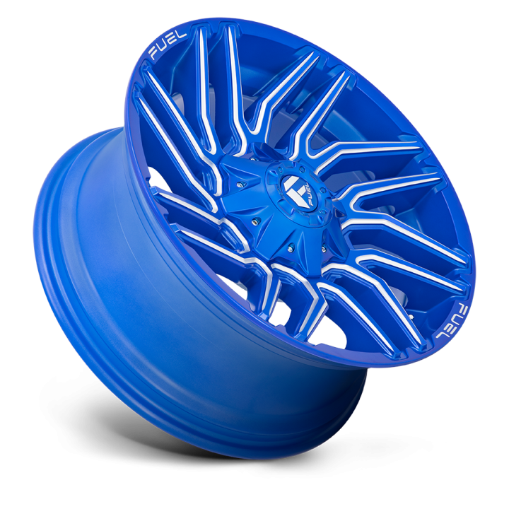 Felga aluminiowa D774 TYPHOON Anodized Blue Milled FUEL - ujęcie 2