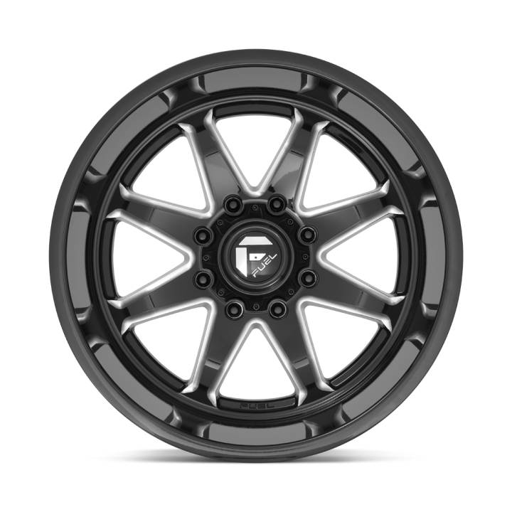 Felga aluminiowa D749 HAMMER Gloss Black Milled FUEL - ujęcie 3