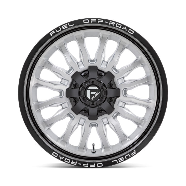 Felga aluminiowa D798 ARC Silver Brushed Face W/ Milled Black Lip FUEL - ujęcie 2