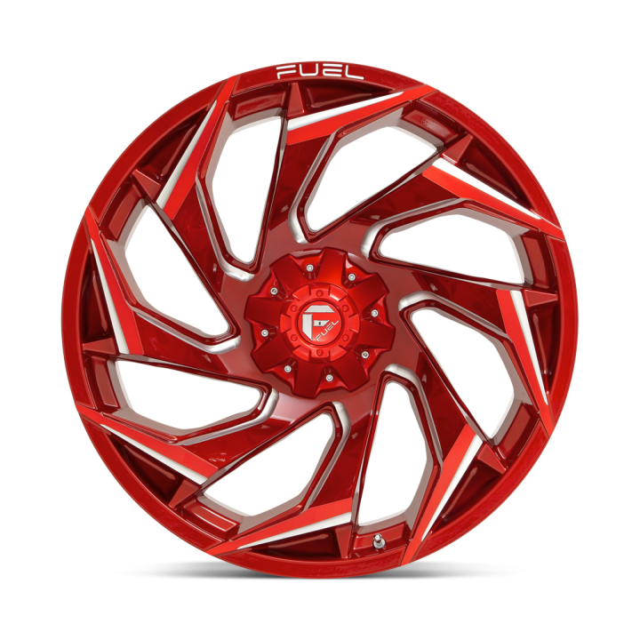 Felga aluminiowa D754 REACTION Candy Red Milled FUEL - ujęcie 3