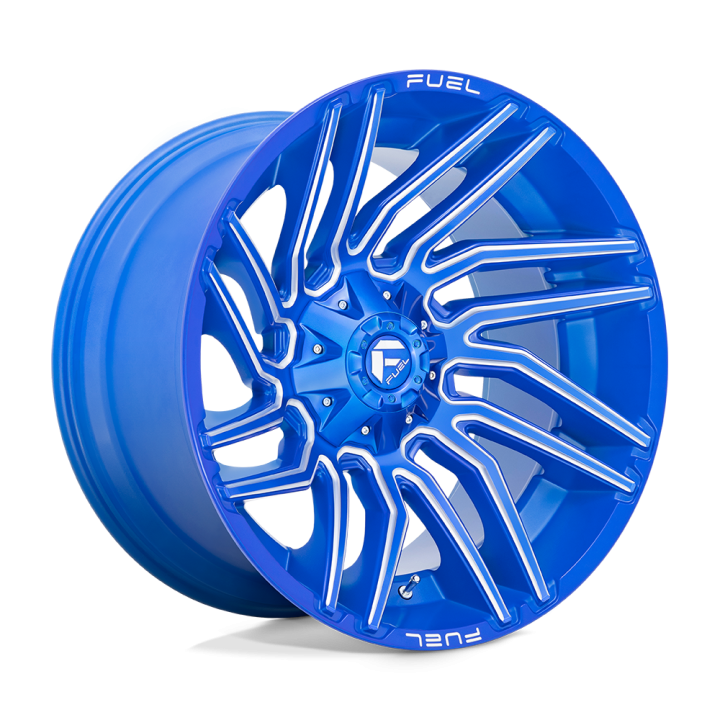 Felga aluminiowa D774 TYPHOON Anodized Blue Milled FUEL