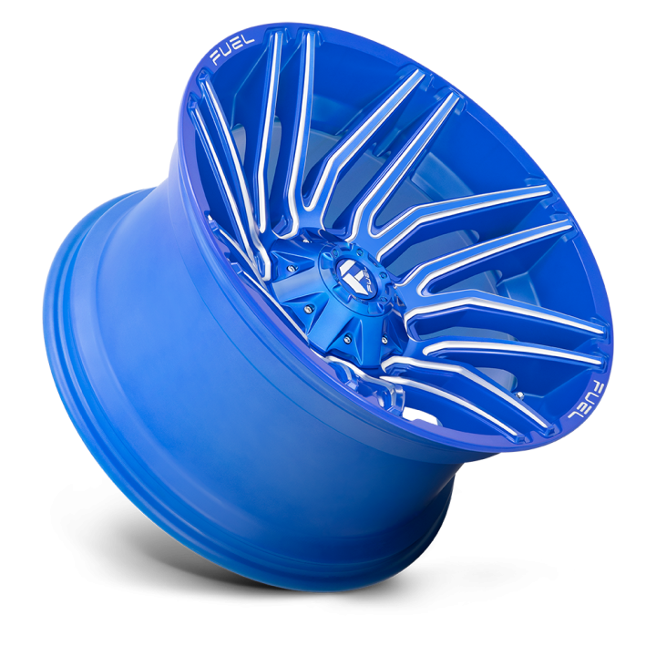 Felga aluminiowa D774 TYPHOON Anodized Blue Milled FUEL - ujęcie 2