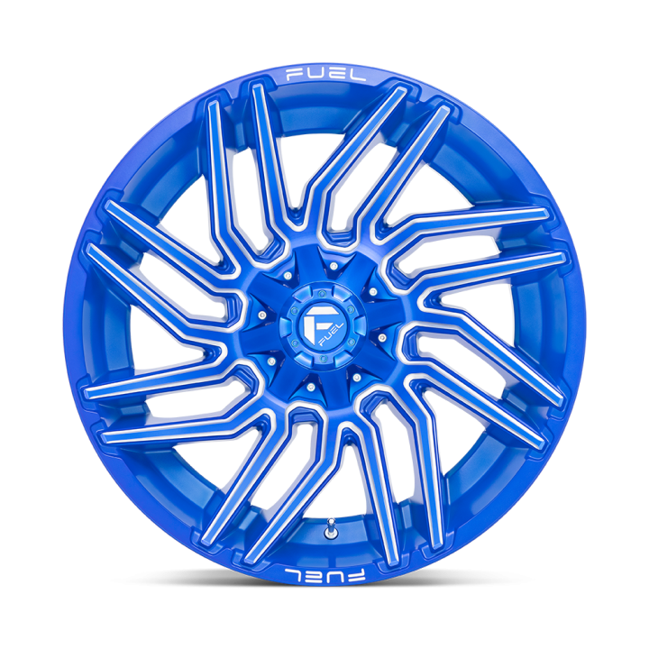 Felga aluminiowa D774 TYPHOON Anodized Blue Milled FUEL - ujęcie 3