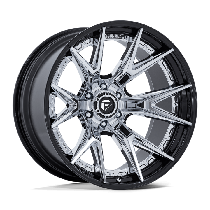 Felga aluminiowa FC402 CATALYST Chrome W/ Gloss Black Lip FUEL