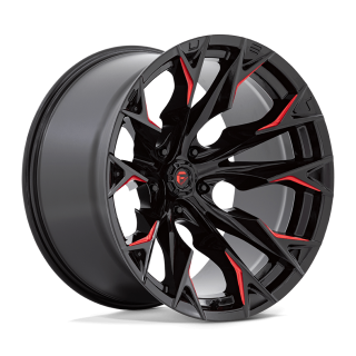 Felga aluminiowa D823 FLAME Gloss Black Milled W/ Candy Red FUEL