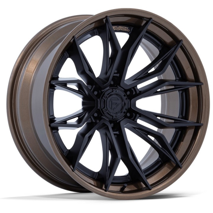 Felga aluminiowa FC404 MUTINY Matte Black W/ Gloss Bronze Lip FUEL