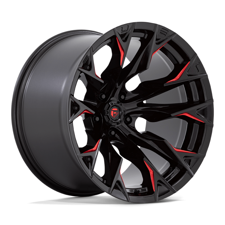 Felga aluminiowa D823 FLAME Gloss Black Milled W/ Candy Red FUEL