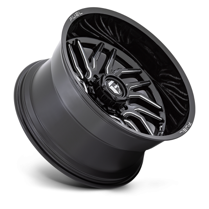 Felga aluminiowa D807 HURRICANE Gloss Black Milled FUEL - ujęcie 3