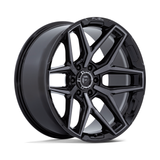 Felga aluminiowa FLUX Gloss Black Brushed Face W/ Gray Tint FUEL