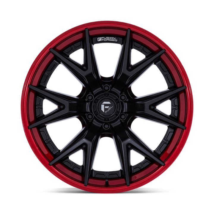 Felga aluminiowa FC402 Catalyst Matte Black W/ Candy RED LIP Fuel - ujęcie 2