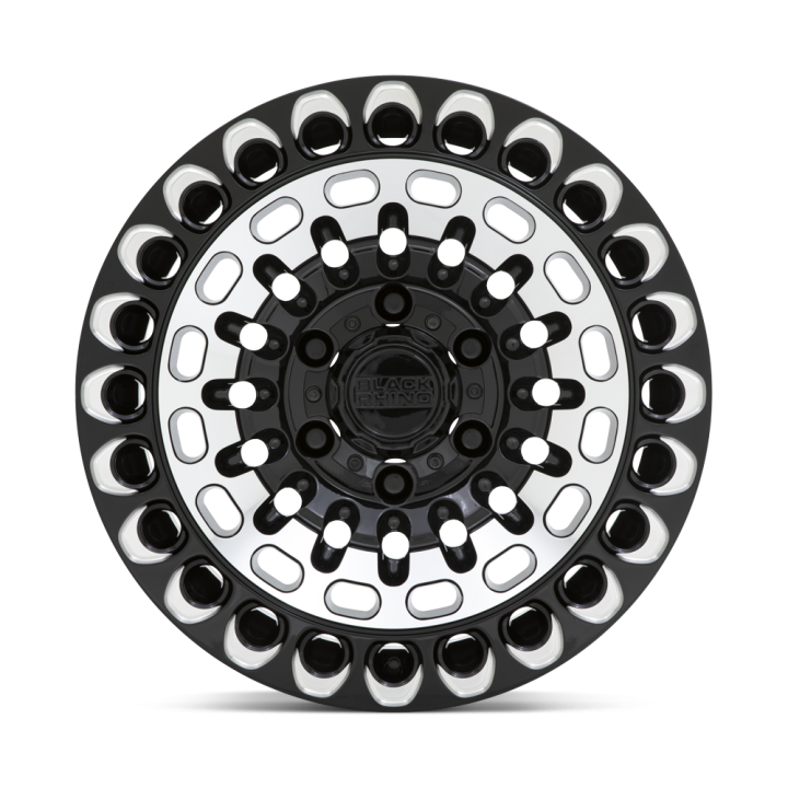 Felga aluminiowa LABYRINTH Gloss Black W/ Machined Face & Milling BLACK RHINO - ujęcie 2