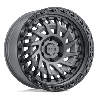 Felga aluminiowa SHREDDER Matte Gunmetal W/ Black Ring BLACK RHINO