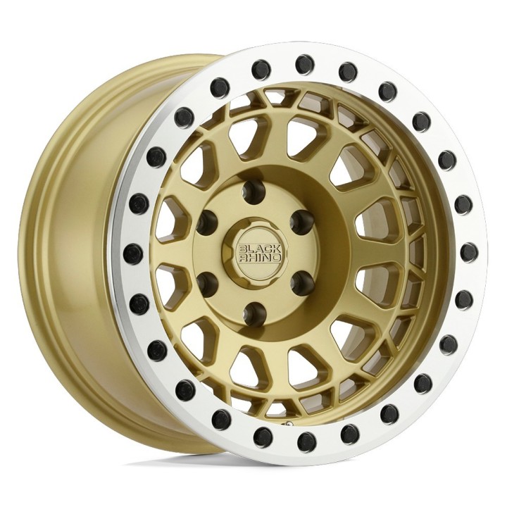 Felga aluminiowa PRIMM BEADLOCK Matte Gold With Machined Ring BLACK RHINO