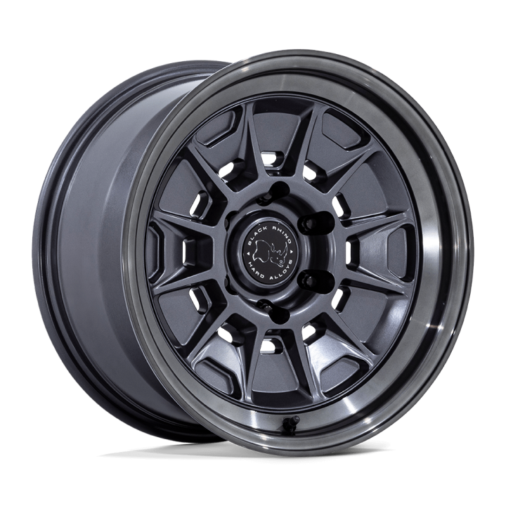 Felga aluminiowa BR021 MONDO Matte Gunmetal W/ Gloss Gray Lip BLACK RHINO